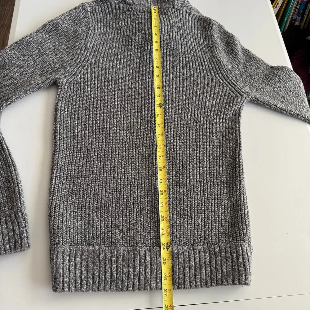 Abercrombie & Fitch Shawl Collar Pullover Ribbed Long Sleeve Sweater Men Size L - Picture 10 of 11